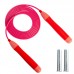 Customized Hot Sale Portable Fitness Weighted Long Plastic Handle Adjustable PVC Self Locking Jump Rope