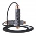 Professional Bearing Skipping Rope Weighted Adjustable Length Nylon Jump Rope for Fitness Long Handle Jump Rope