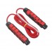 Professional Bearing Skipping Rope Weighted Adjustable Length Nylon Jump Rope for Fitness Long Handle Jump Rope