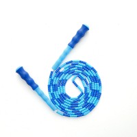 Premium Adjustable Workout Skip Rope Soft Beads Bamboo Skipping Rope for Children Jump Rope