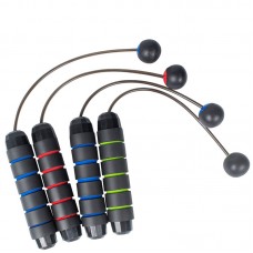 Customized Wholesale Factory Weighted Skipping Rope Steel PVC Sponge Bearing Cordless Jump  Rope