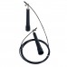 Adjustable Stainless Aluminum High Speed Skipping ABS Handle Cross Black Fitness Jump Rope with Steel Wire