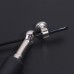 Adjustable Stainless Aluminum High Speed Skipping ABS Handle Cross Black Fitness Jump Rope with Steel Wire