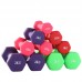 Custom LOGO hot selling cast iron dumbbell indoor women dedicated small rubber hexagonal dumbbell set