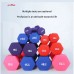 Custom LOGO hot selling cast iron dumbbell indoor women dedicated small rubber hexagonal dumbbell set