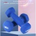 Custom LOGO hot selling cast iron dumbbell indoor women dedicated small rubber hexagonal dumbbell set