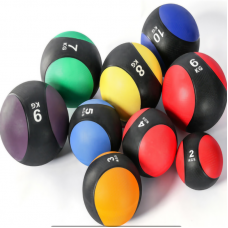solid rubber PU medicine ball core exercise weight ball balance medicine wall ball for cheap fitness equipment