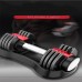 Wholesale Adjustable Dumbbell Fitness Neoprene Hex Rubber Coated Dumbbell Set For Strength Training Equipment