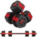 Adjustable Dumbbells 44Lbs Barbell Weight Set Connecting Rod Dumbbells In Free Weight For Home Gym Office Workout