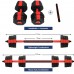 Adjustable Dumbbells 44Lbs Barbell Weight Set Connecting Rod Dumbbells In Free Weight For Home Gym Office Workout