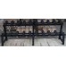 Buy Home Dumbbell Fitness Rack Unique Design Hot Selling Fitness Black Two Tier Dumbbell Kettlebell Rack