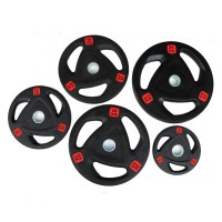Gym Competition 15 Kg Weight Plate Barbell Black Dumbbell Coating Fitness Accessories Counterweight Plate