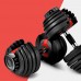 Red Black Adjustable Dumbbell Set 52.5Lb 24Kg For Buy Weights Gym Equipment Fitness Dumbbells Set