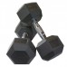 Factory Wholesale Strength Training Custom Black Rubber Hexagonal Dumbbells Adjustable Weight Dumbbell Set