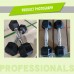 Factory Wholesale Strength Training Custom Black Rubber Hexagonal Dumbbells Adjustable Weight Dumbbell Set