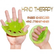 Hand Grip Strengthener Finger Exercise Ring Tension Arthritis Wrist Training Fitness for Guitar Players Hand Therapy