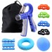 Adjustable Hand Grip Strengthener Hand Workout Equipment Finger Massager Exerciser Rehealthy Trainer Non-Slip Handles Counting