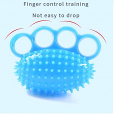 Manufacturer wholesales high quality TPR environmental protection 4-finger fitness needle ball palm training rehabilitation ball