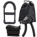 Portable sports adjustable hand grip wrist strength trainer 3-piece set wrist strap claw metal training fitness equipment male
