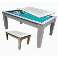 High-end Multi Function MDF 6FT 2-in-1 Ball return ball Billiard Dinning table for Indoor Entertainment
