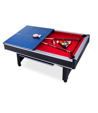 Popular Sell MDF 7FT 2-in-1 non-return Billiard & Ping-pong table Multi Function Billiard Table